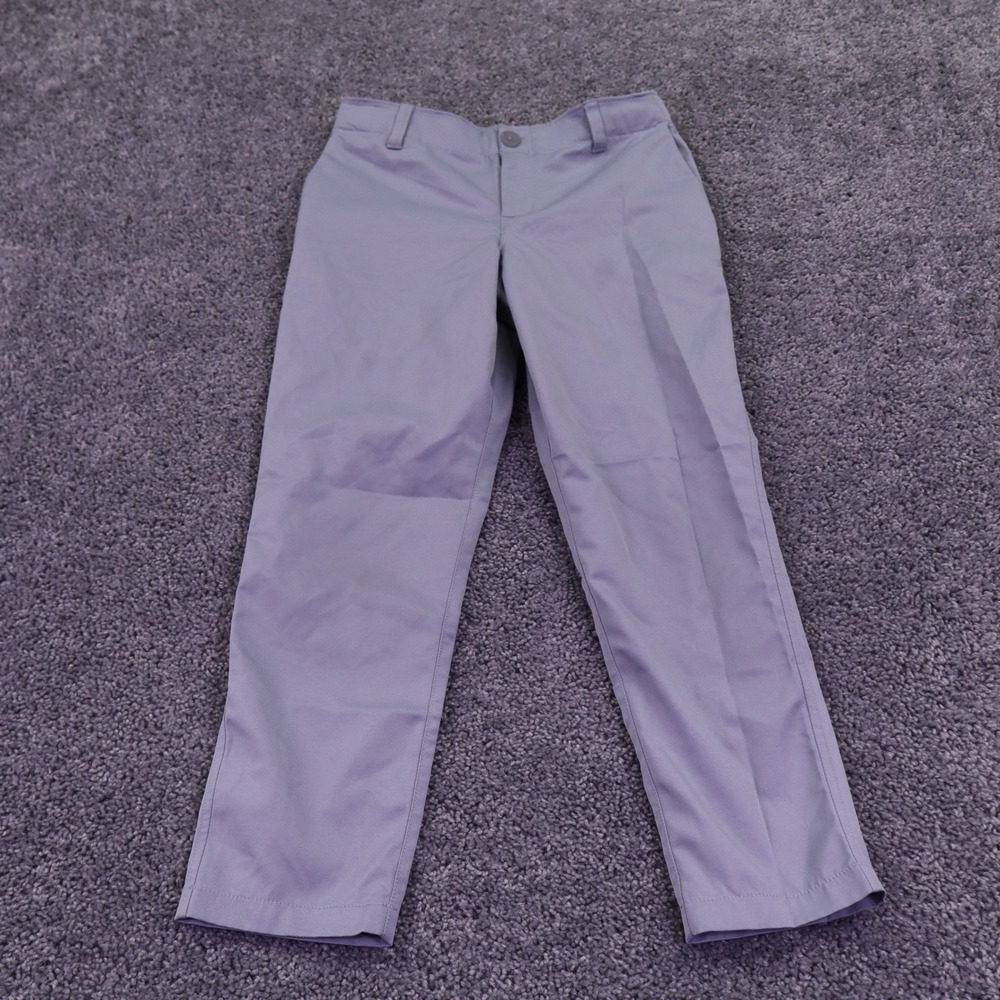 Under Armour Golf Pants Boys 10 Gray Performance Chino Straight Leg Flat Front